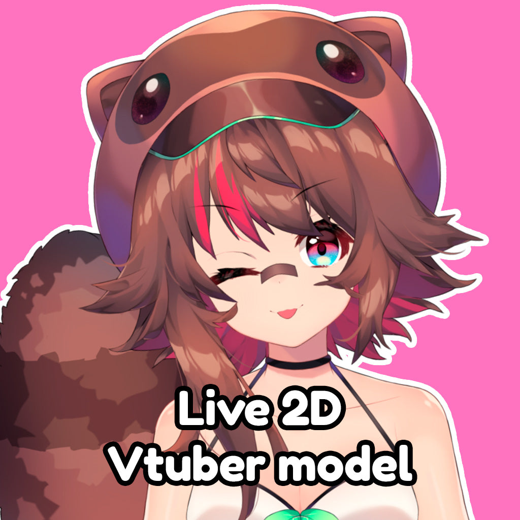 Rakkun modelo Vtuber